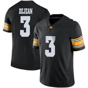 Cooper DeJean Nike Iowa Hawkeyes Youth Game Football Jersey - Black