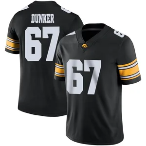 Gennings Dunker Nike Iowa Hawkeyes Men's Game Football Jersey - Black