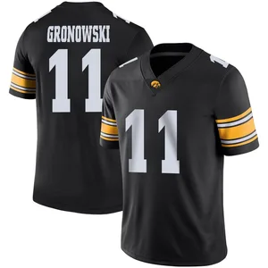 Mark Gronowski Nike Iowa Hawkeyes Men's Game Football Jersey - Black